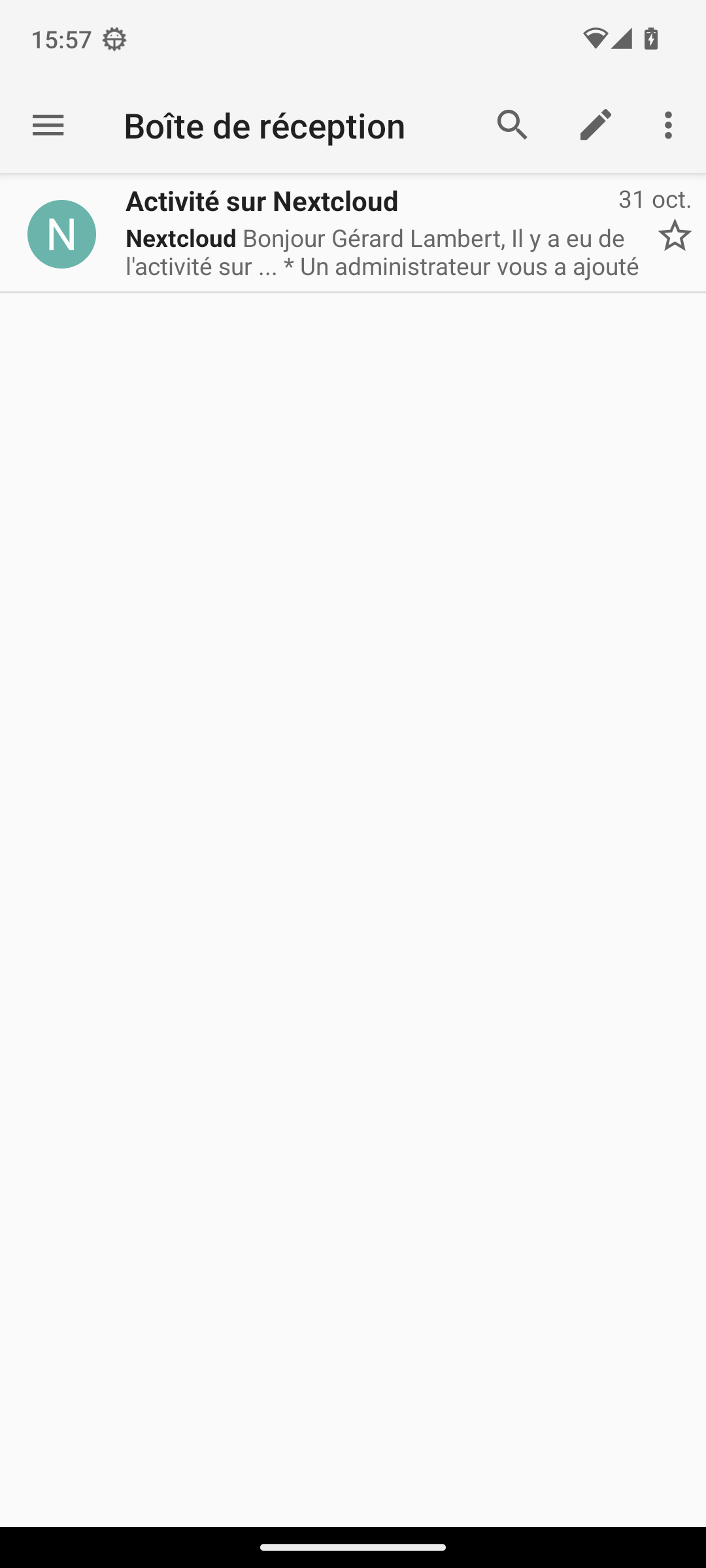 Boîte de réception